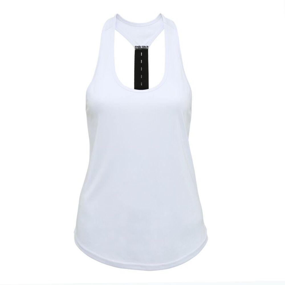Tri Dri Womens/Ladies Performance Strap Back Tank Top / White